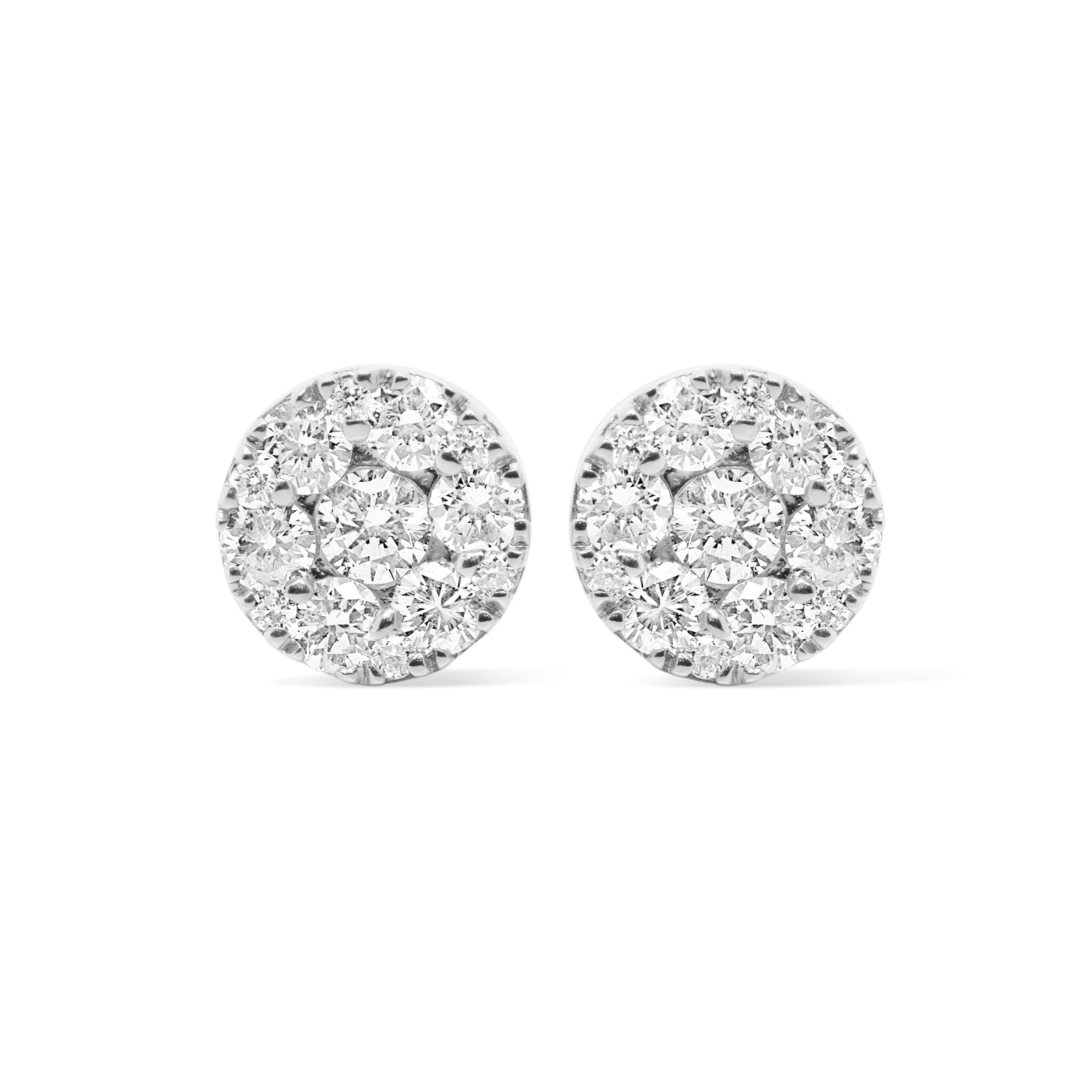 Diamond Earrings 0.95 ct. 10K White Gold